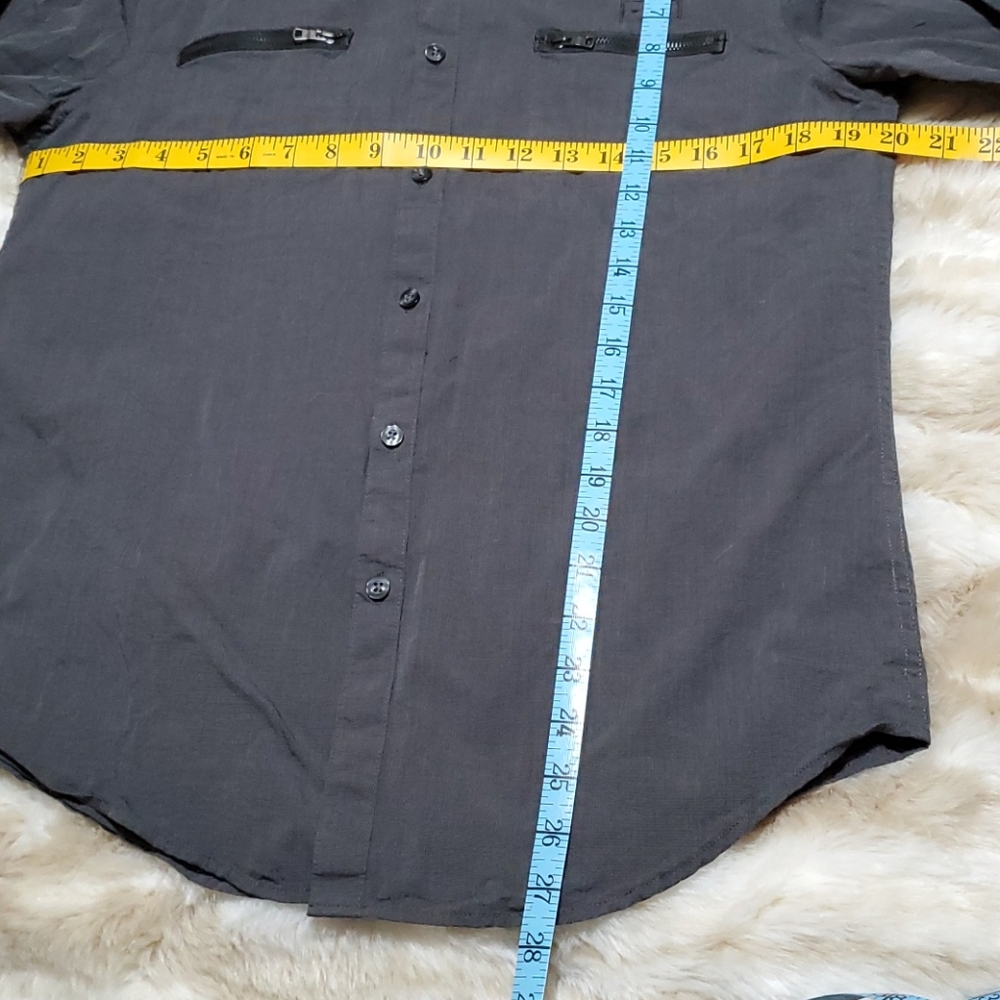 Men's long sleeve gray shirt - Picture 4 of 6